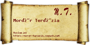 Morár Terézia névjegykártya